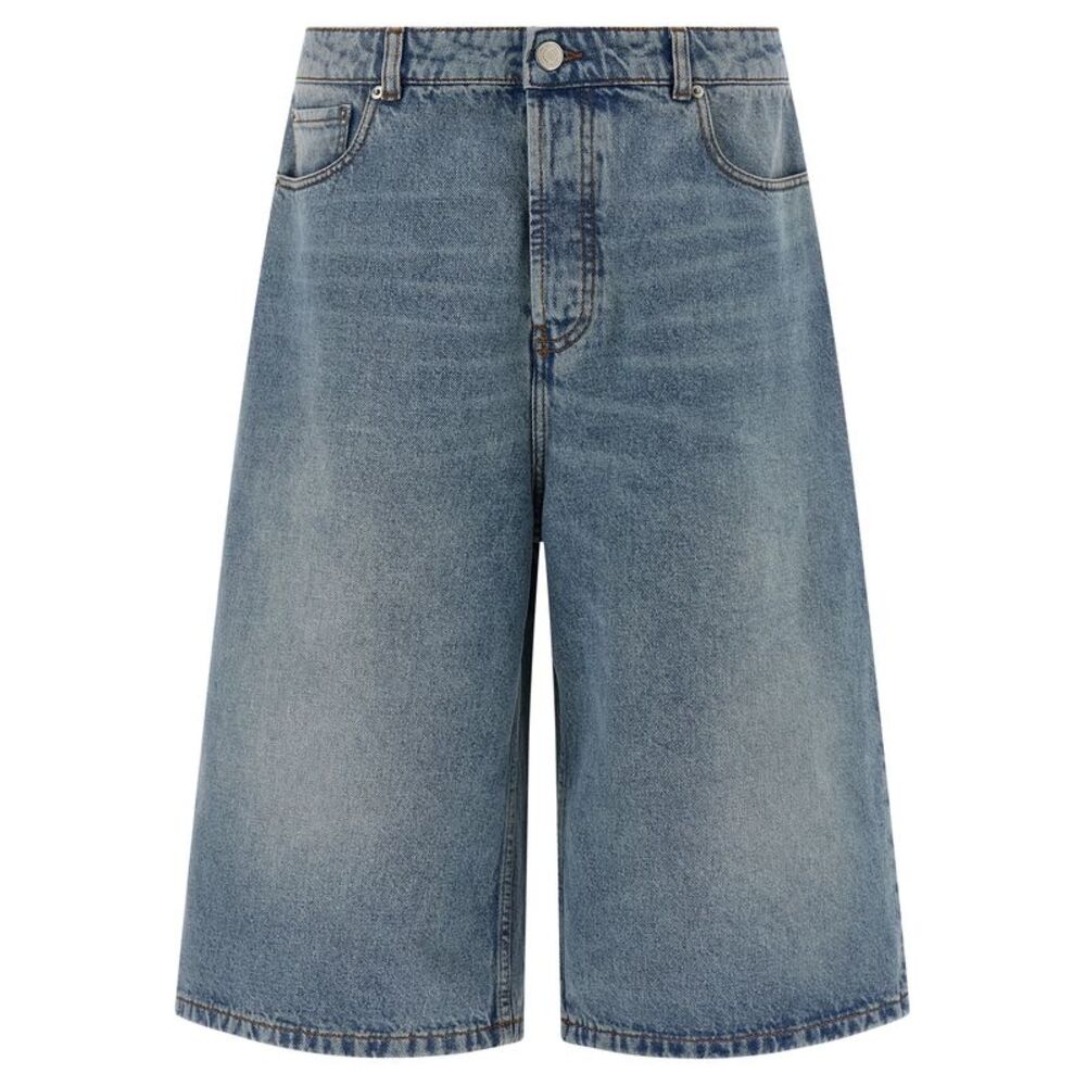 Ami Paris Men Denim Bermuda Shorts
